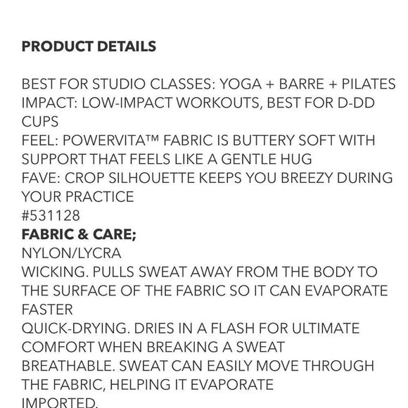 NWT Athleta Conscious Crop Top Printed 1X. Vibrant Pink Orchid. - Picture 7 of 9